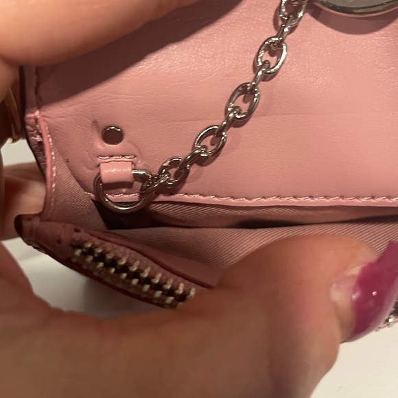 Coach Pink Leather Envelope Card Case | Elegant & Compact - Picture 11 of 13